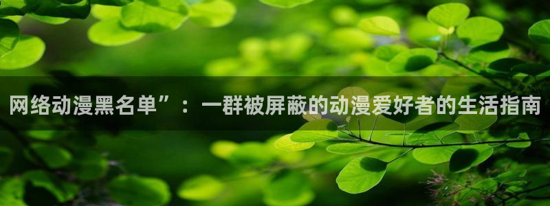 动漫天堂3d：网络动漫黑名单”：一群被屏蔽的动漫爱好者的生活指南